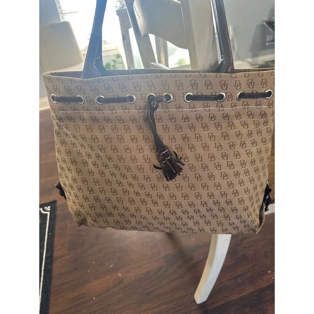 Dooney Bourke All Weather Leather Monogram Tote Bag